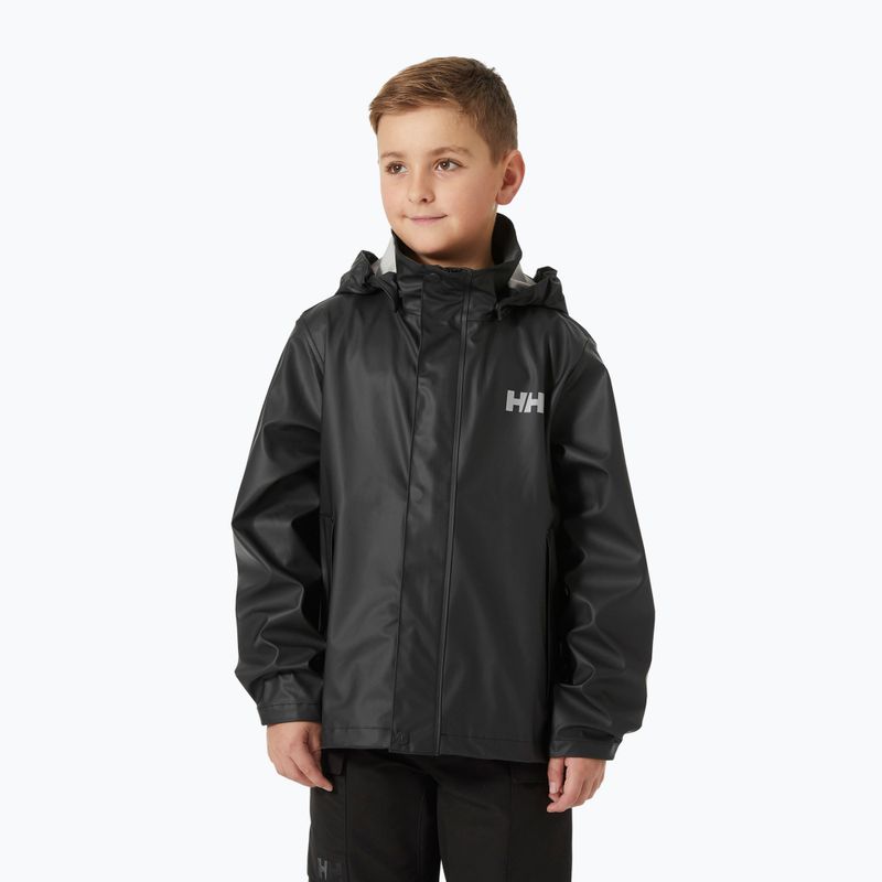 Детско яке за ветроходство Helly Hansen Moss black
