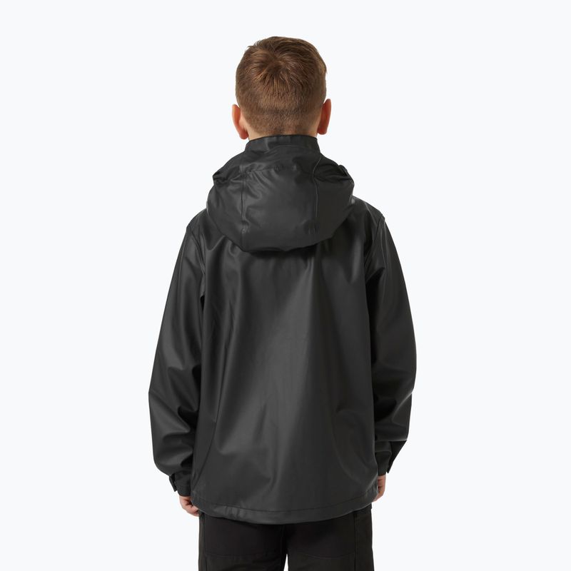 Детско яке за ветроходство Helly Hansen Moss black 2