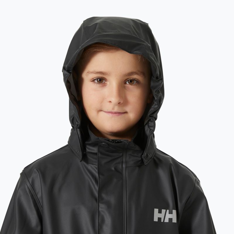 Детско яке за ветроходство Helly Hansen Moss black 3
