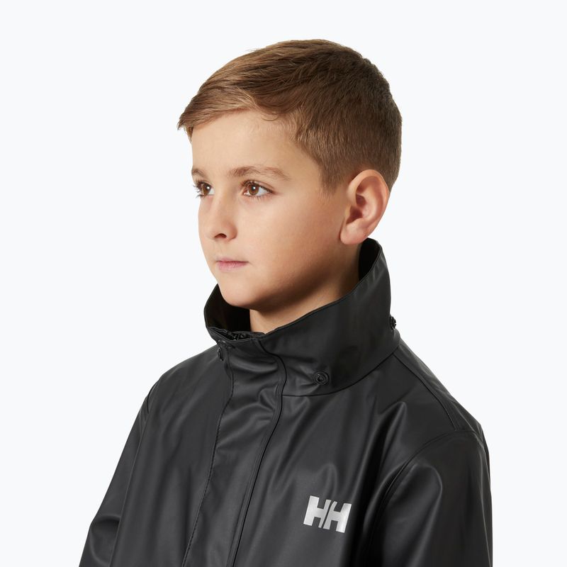 Детско яке за ветроходство Helly Hansen Moss black 4