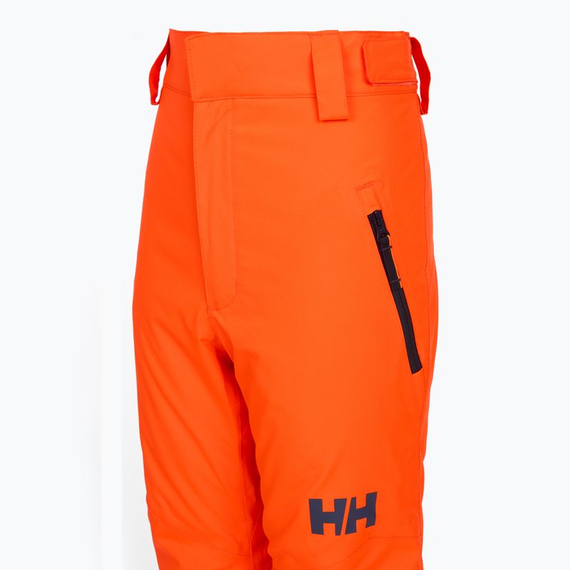Детски ски панталони Helly Hansen Легендарно неоново оранжево 7