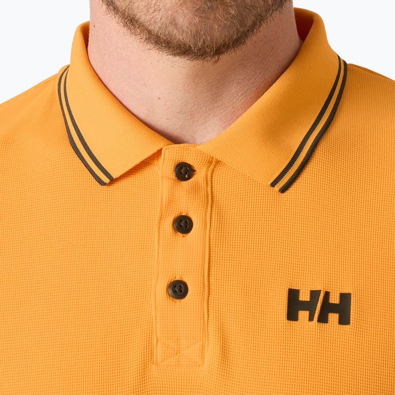 Мъжка поло тениска Helly Hansen Kos Polo orange sorbet 3