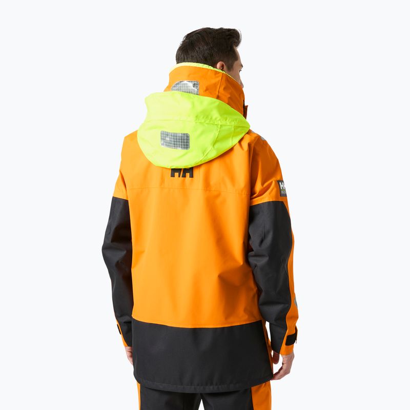 Мъжко яке за ветроходство Helly Hansen Skagen Offshore ignite orange 2