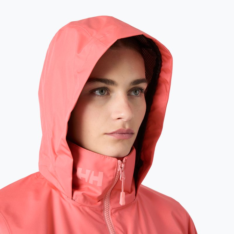 Дамско яке за ветроходство Helly Hansen Crew Hooded 2.0 sunset pink 3