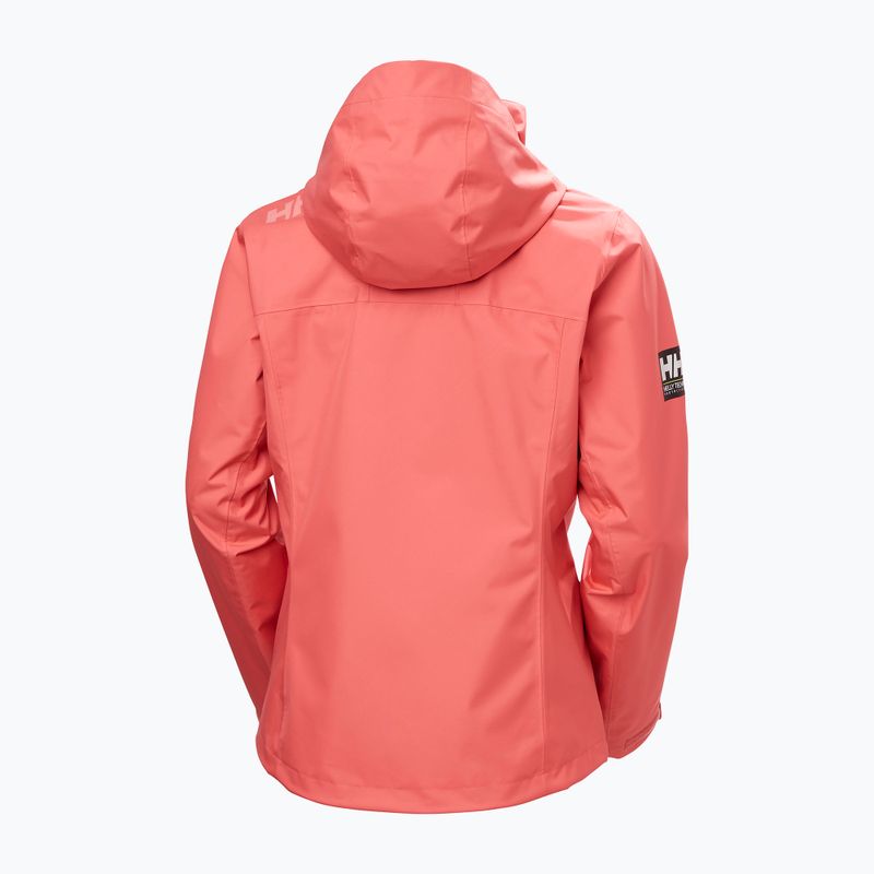 Дамско яке за ветроходство Helly Hansen Crew Hooded 2.0 sunset pink 9