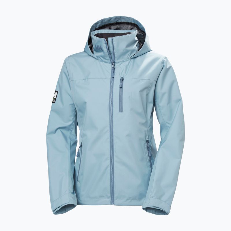 Дамско яке за ветроходство Helly Hansen Crew Hooded 2.0 windy blue 8