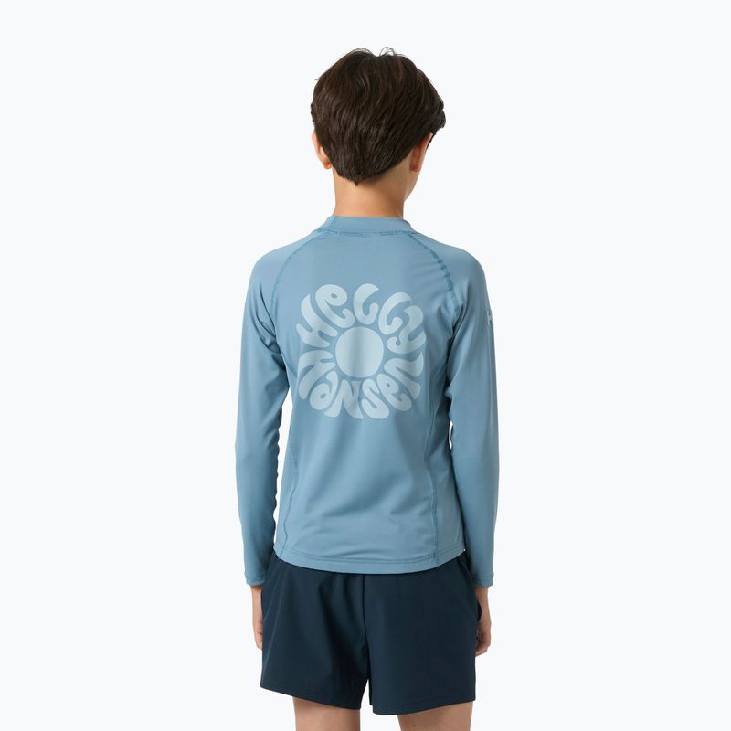 Детска блуза с дълъг ръкав за плуване Helly Hansen Waterwear Rashguard Jr washed navy 2