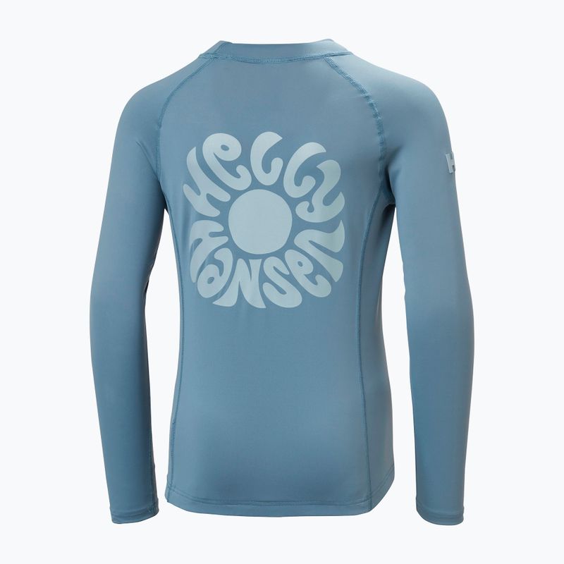 Детска блуза с дълъг ръкав за плуване Helly Hansen Waterwear Rashguard Jr washed navy 6