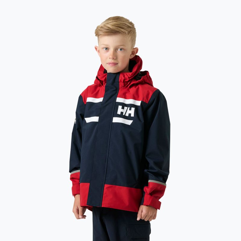 Детско яке за ветроходство Helly Hansen Salt Port 2.0 Jr navy 3
