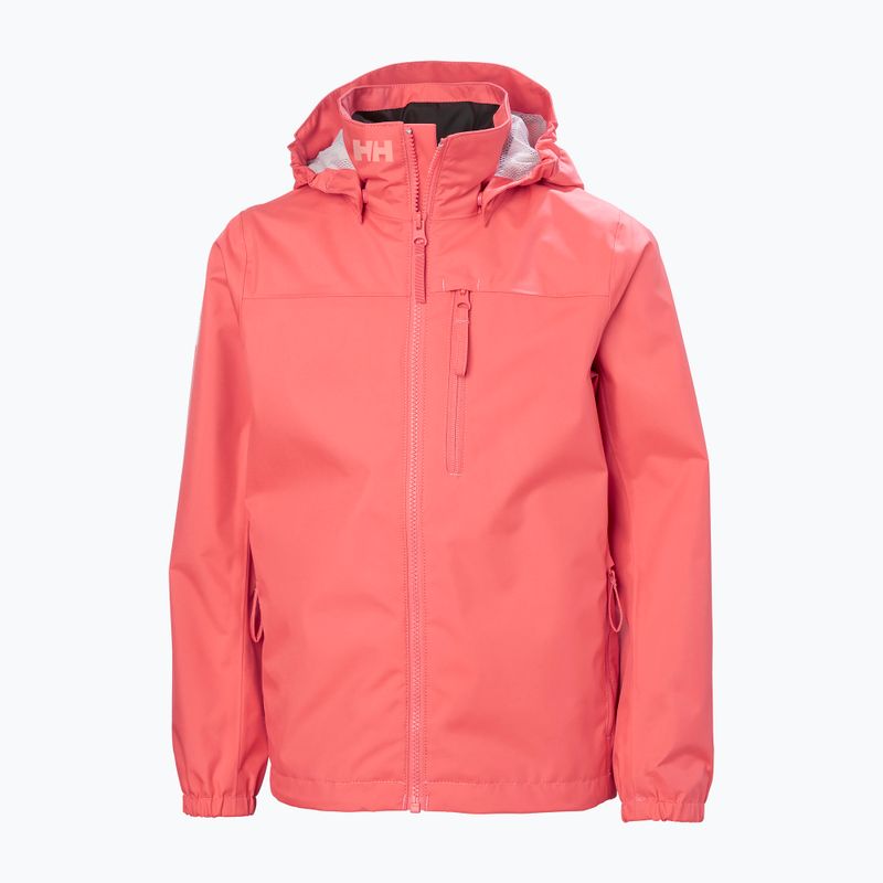 Детско яке за ветроходство Helly Hansen Crew Hooded Jr 41813 sunset pink