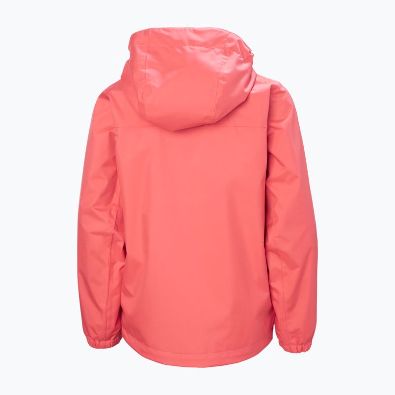 Детско яке за ветроходство Helly Hansen Crew Hooded Jr 41813 sunset pink 2