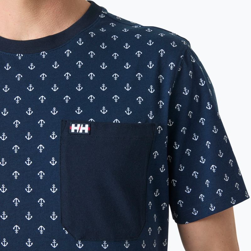 Мъжка тениска Helly Hansen Hudson navy aop 3