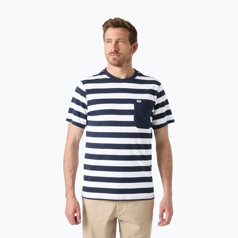 Мъжка тениска Helly Hansen Hudson navy stripe