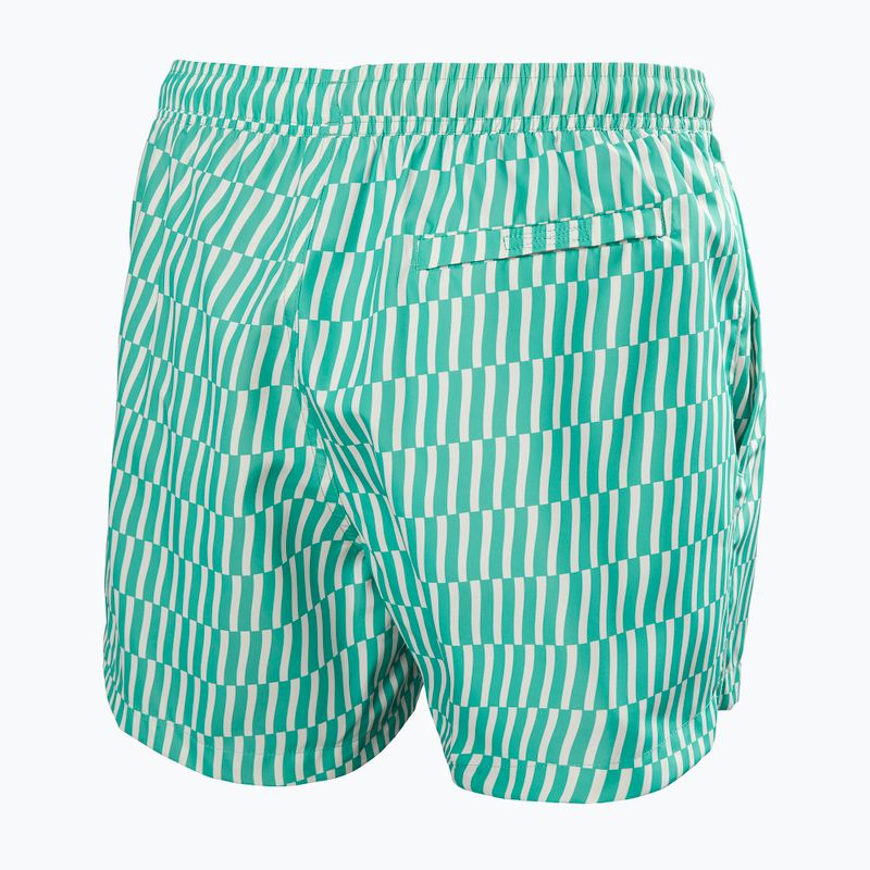 Мъжки шорти за ветроходство Helly Hansen Newport Trunk 4.5“ dark mint offset stripe ao 2