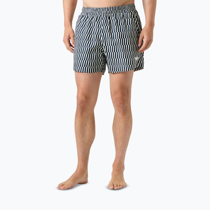 Мъжки шорти за ветроходство Helly Hansen Newport Trunk 4.5“ navy offset stripe aop 3