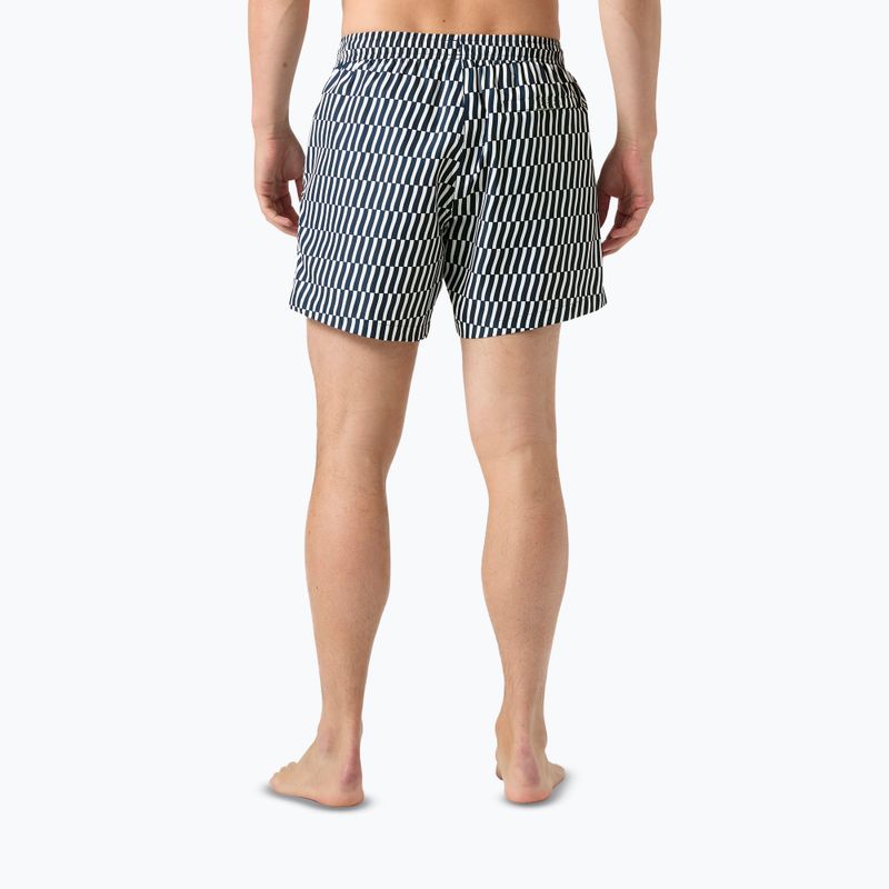 Мъжки шорти за ветроходство Helly Hansen Newport Trunk 4.5“ navy offset stripe aop 4