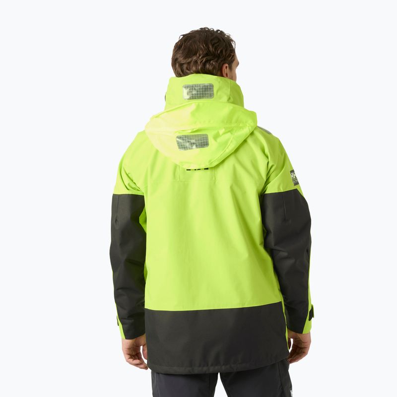 Мъжко яке за ветроходство Helly Hansen Skagen Offshore luminous green 2