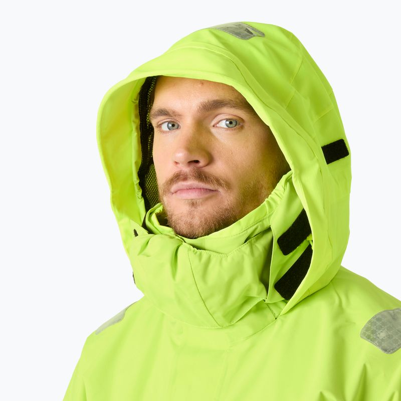 Мъжко яке за ветроходство Helly Hansen Skagen Offshore luminous green 3