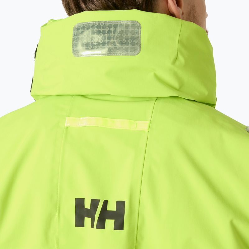 Мъжко яке за ветроходство Helly Hansen Skagen Offshore luminous green 5