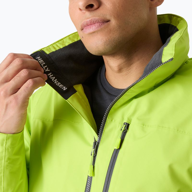 Мъжко яке за ветроходство Helly Hansen Crew Hooded Midlayer 2 luminous green 5