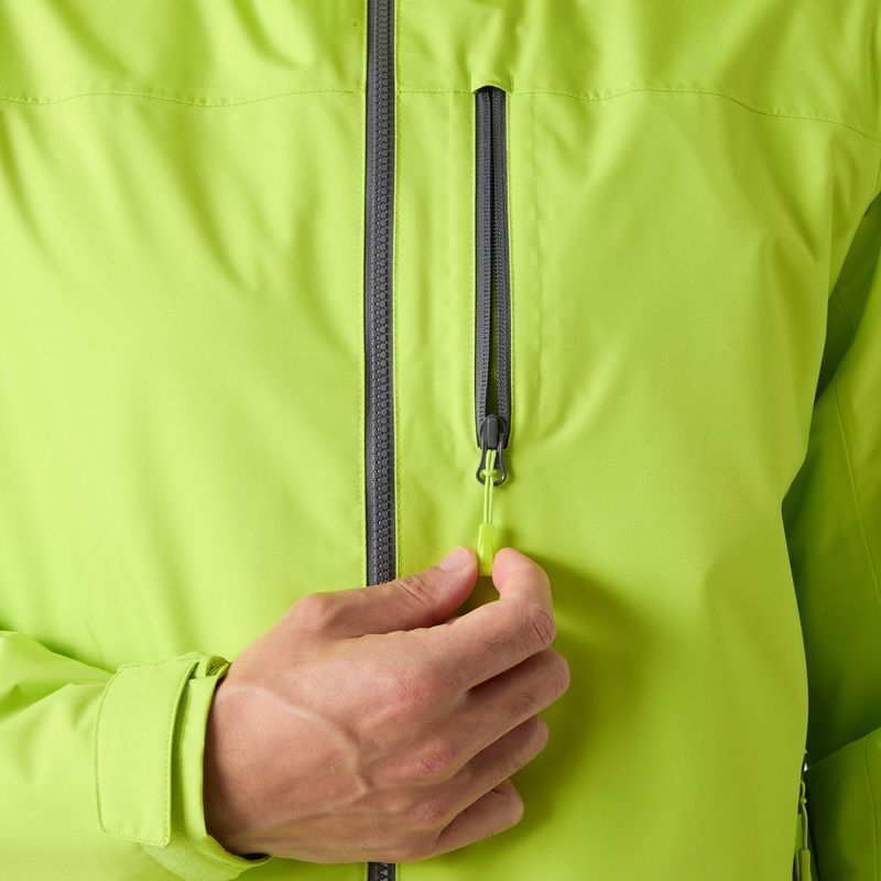 Мъжко яке за ветроходство Helly Hansen Crew Hooded Midlayer 2 luminous green 7
