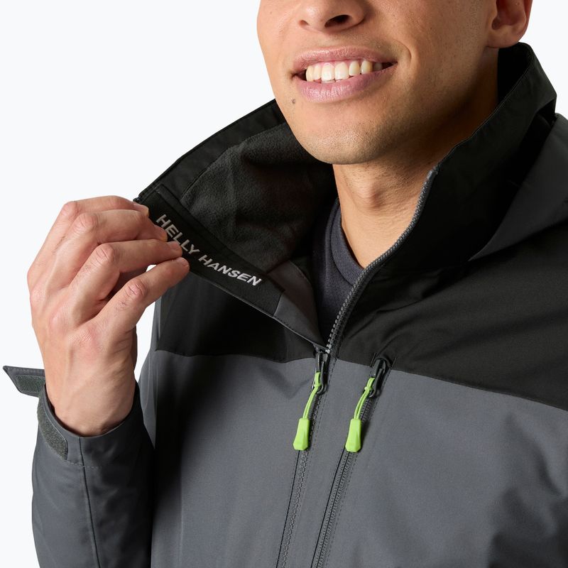 Мъжко яке за ветроходство Helly Hansen Crew Hooded Midlayer 2 thunder grey 4