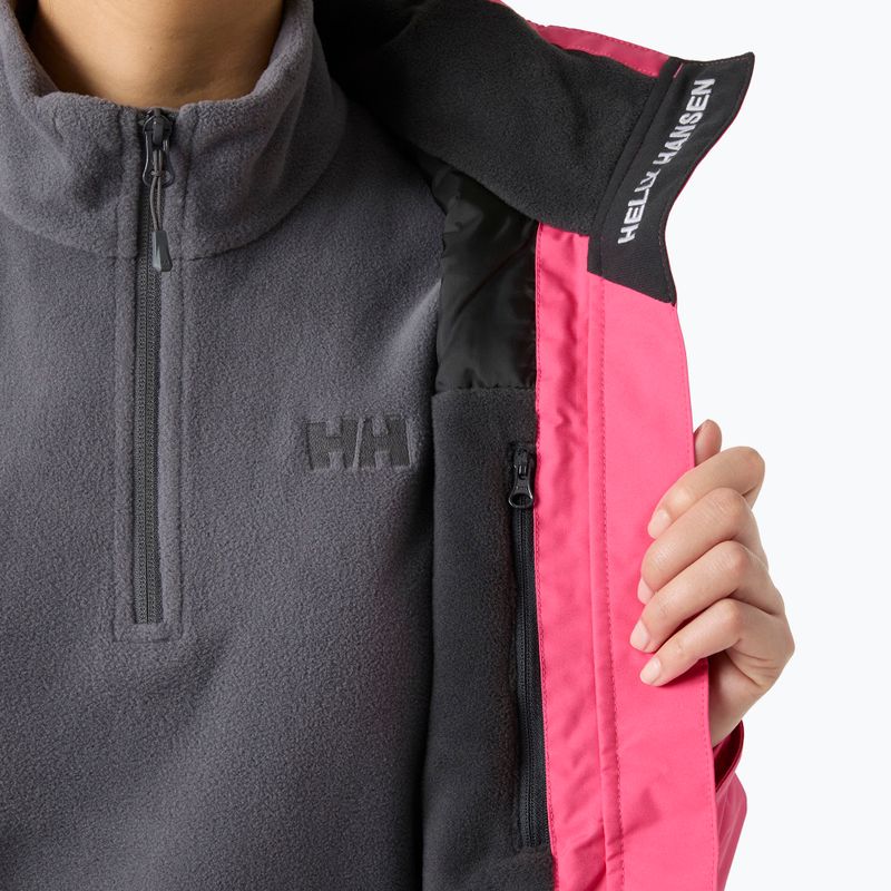 Дамско яке за ветроходство Helly Hansen Crew Hooded Midlayer 2.0 hot pink 5