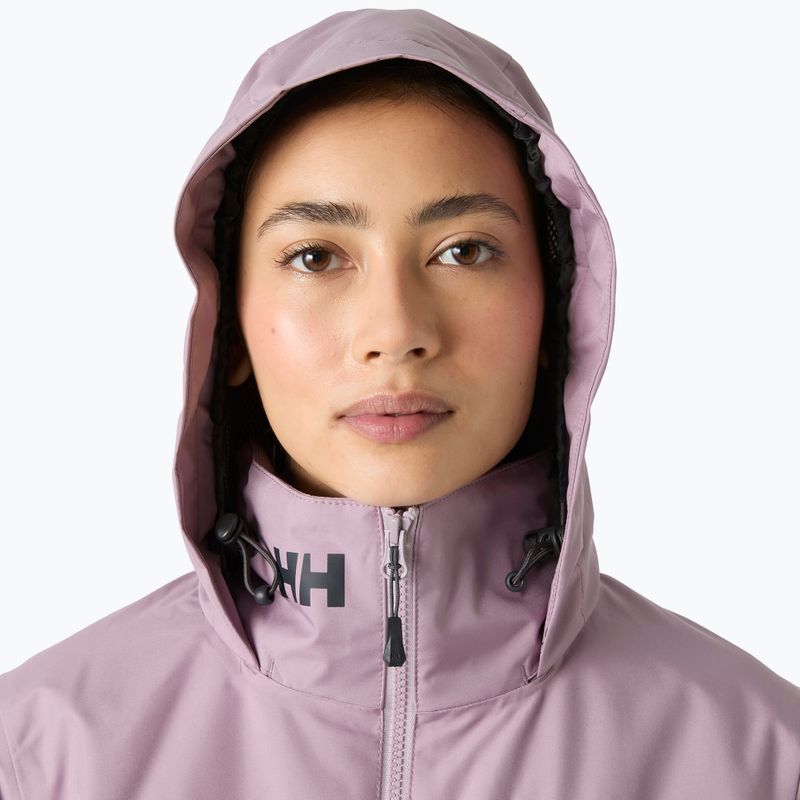 Дамско яке за ветроходство Helly Hansen Crew Hooded Midlayer 2.0 purple play 3