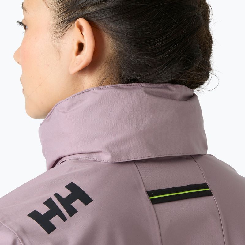 Дамско яке за ветроходство Helly Hansen Crew Hooded Pile purple clay 4