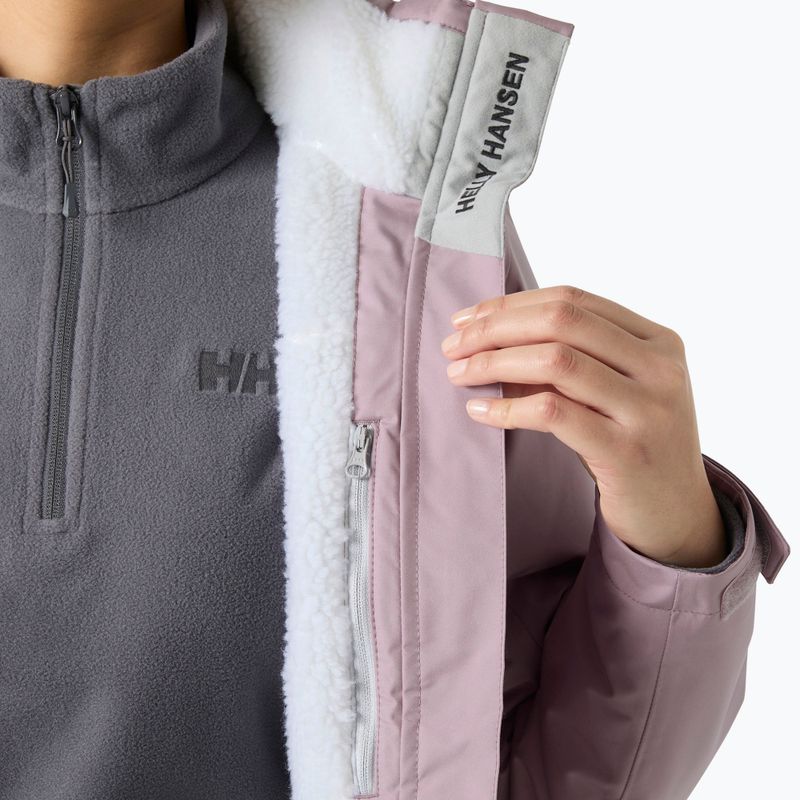 Дамско яке за ветроходство Helly Hansen Crew Hooded Pile purple clay 5