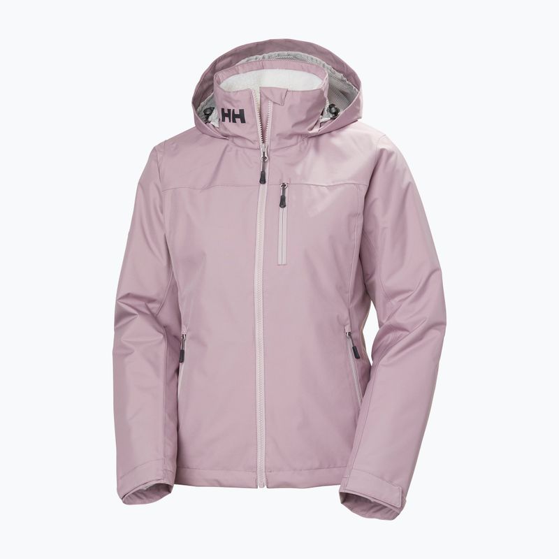 Дамско яке за ветроходство Helly Hansen Crew Hooded Pile purple clay 8
