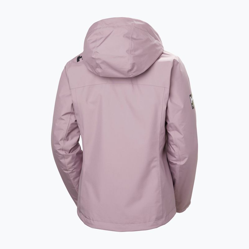Дамско яке за ветроходство Helly Hansen Crew Hooded Pile purple clay 9