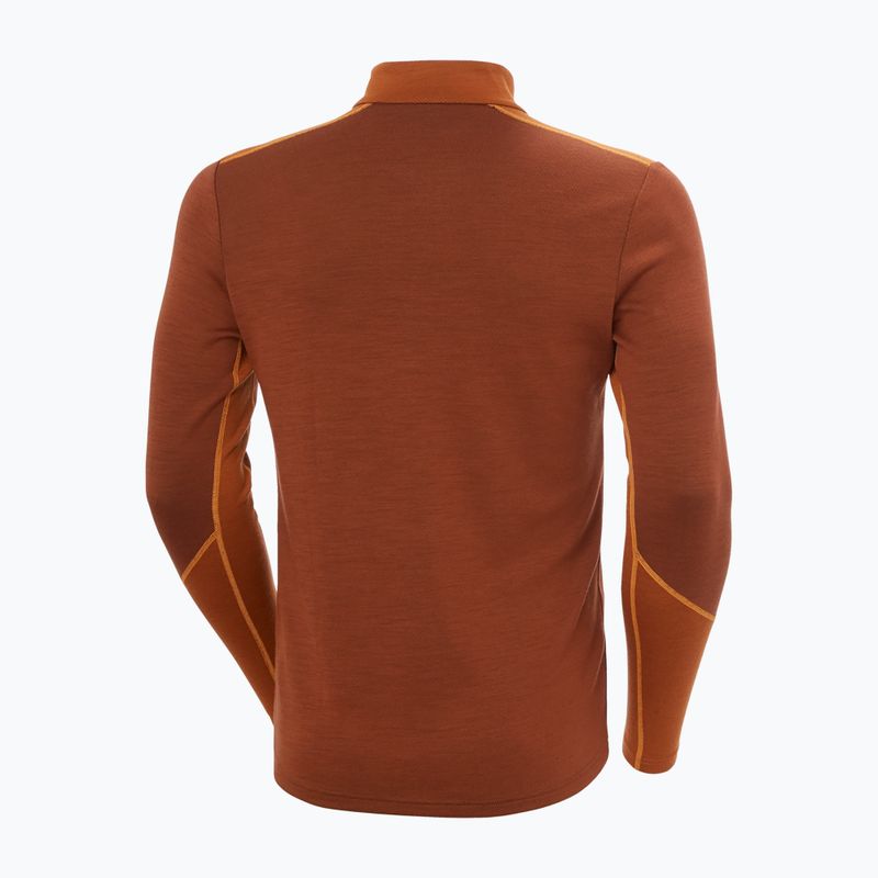 Мъжки термоактивен суитшърт Helly Hansen Lifa Merino Midweight 1/2 Zip iron oxide 2