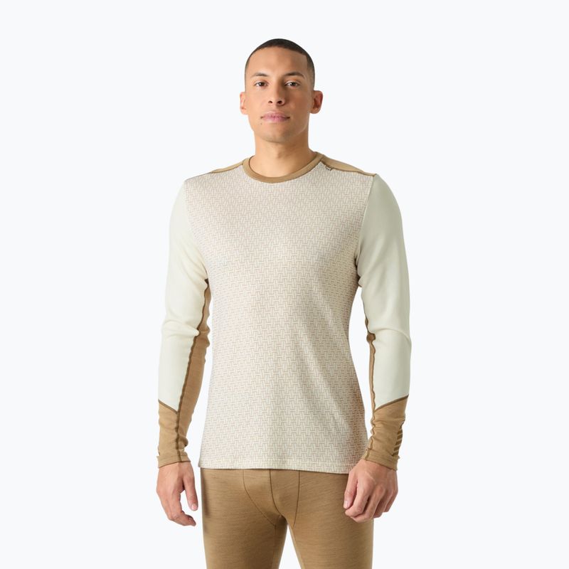 Мъжки термоактивен суитшърт Helly Hansen Lifa Merino Midweight Crew snow monogram aop