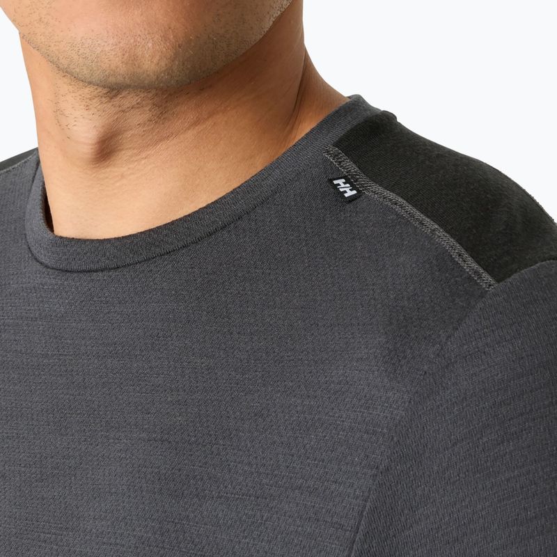 Мъжки термоактивен суитшърт Helly Hansen Lifa Merino Midweight Crew thunder grey 3