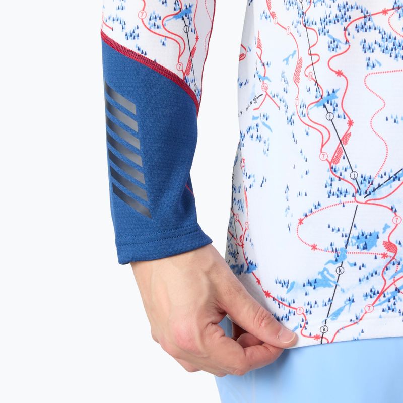 Мъжки термоактивен суитшърт Helly Hansen Lifa Active white slope map aop 4