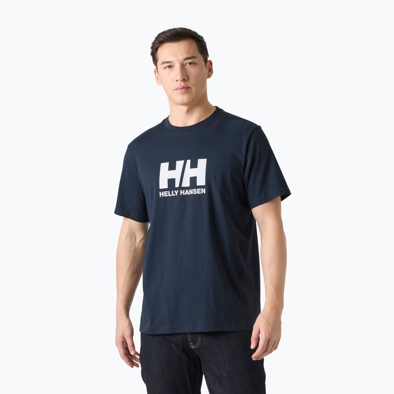 Мъжка тениска Helly Hansen Logo 3.0 SS navy