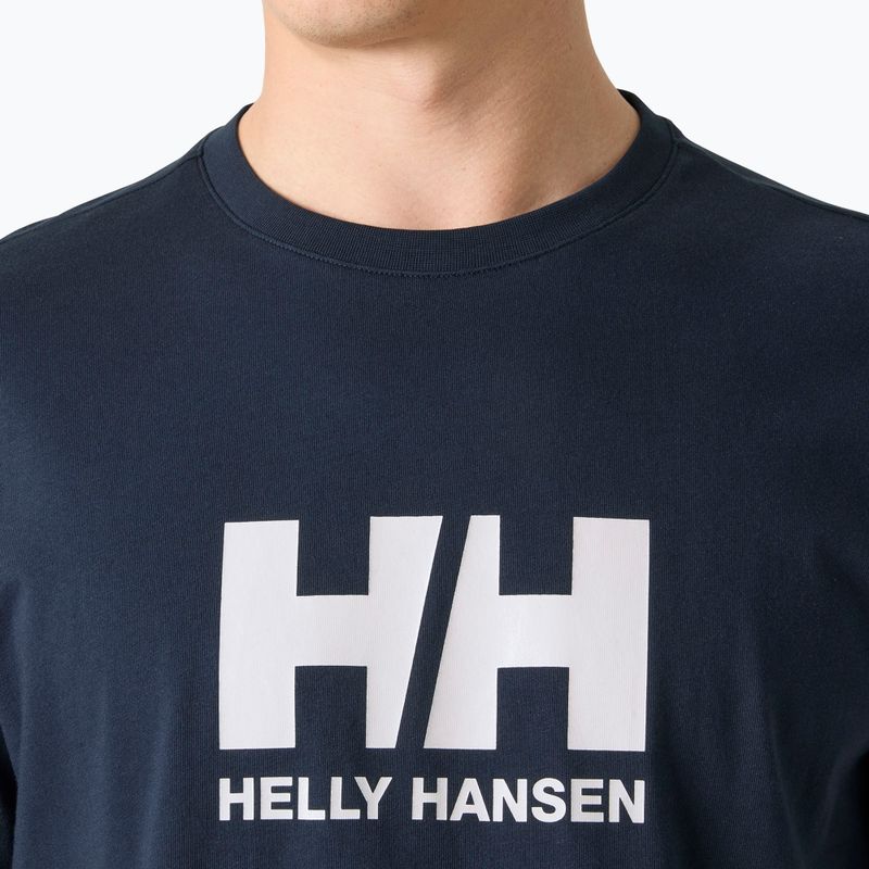 Мъжка тениска Helly Hansen Logo 3.0 SS navy 3