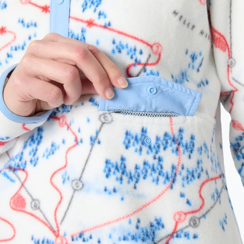 Дамски поларен суитшърт Helly Hansen Maridalen Printed Fleece white slope map aop 3