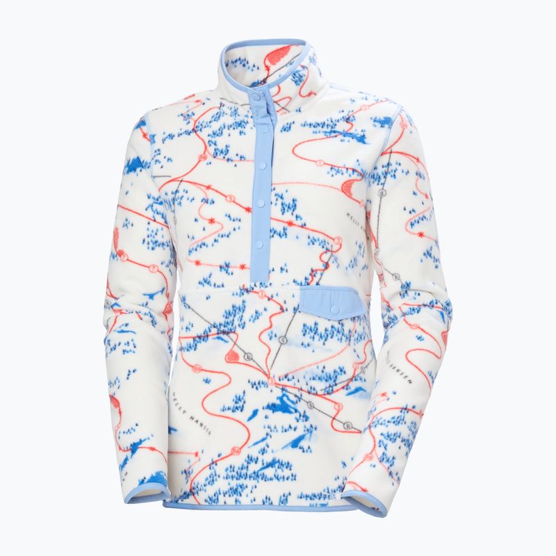 Дамски поларен суитшърт Helly Hansen Maridalen Printed Fleece white slope map aop 4