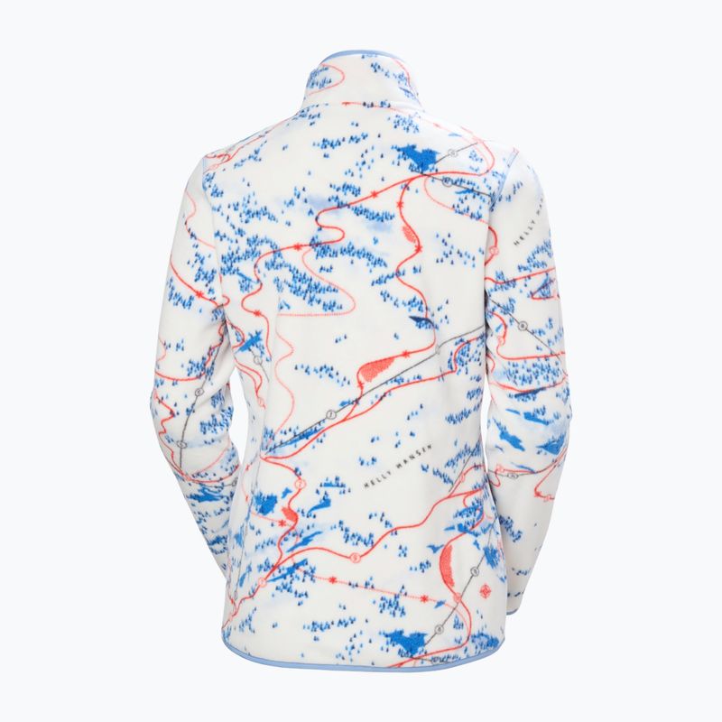 Дамски поларен суитшърт Helly Hansen Maridalen Printed Fleece white slope map aop 5