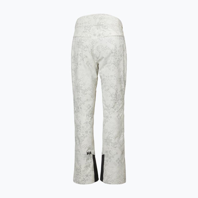 Дамски скиорски панталони Helly Hansen Legendary Insulated cream new nordic aop 6