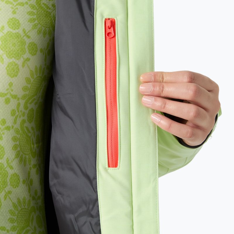 Дамско скиорско яке Helly Hansen Powderqueen 3.0 washed lime 10