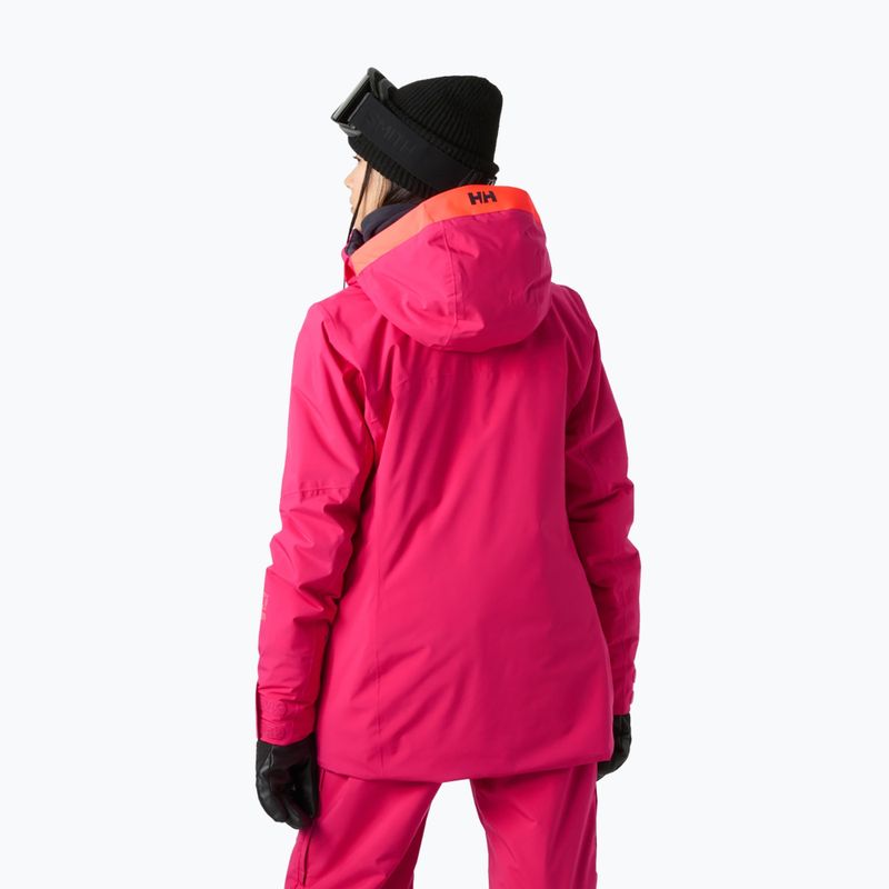 Дамско скиорско яке Helly Hansen Powshot cranberry 2