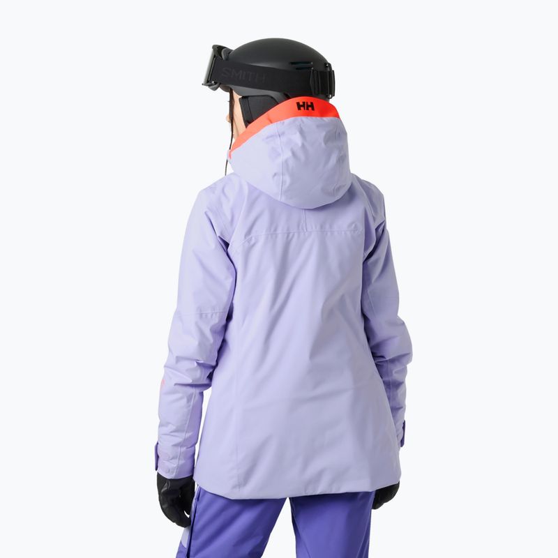 Дамско скиорско яке Helly Hansen Powshot bright lavender 2