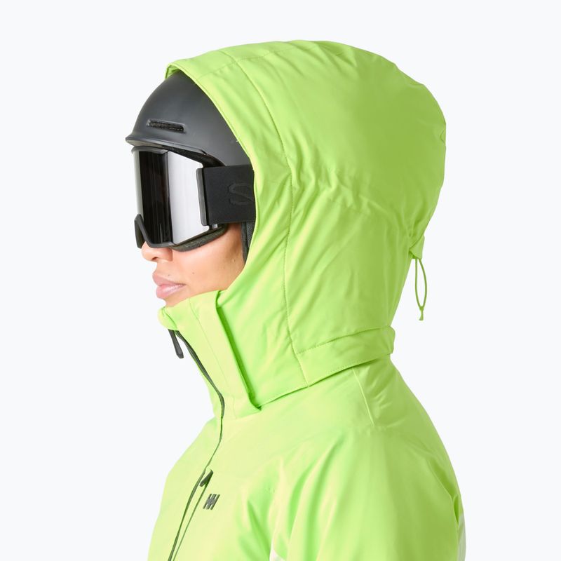 Дамско скиорско яке Helly Hansen Alphelia luminous green 3