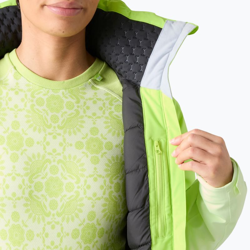 Дамско скиорско яке Helly Hansen Alphelia luminous green 9