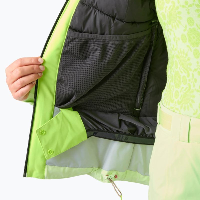 Дамско скиорско яке Helly Hansen Alphelia luminous green 10