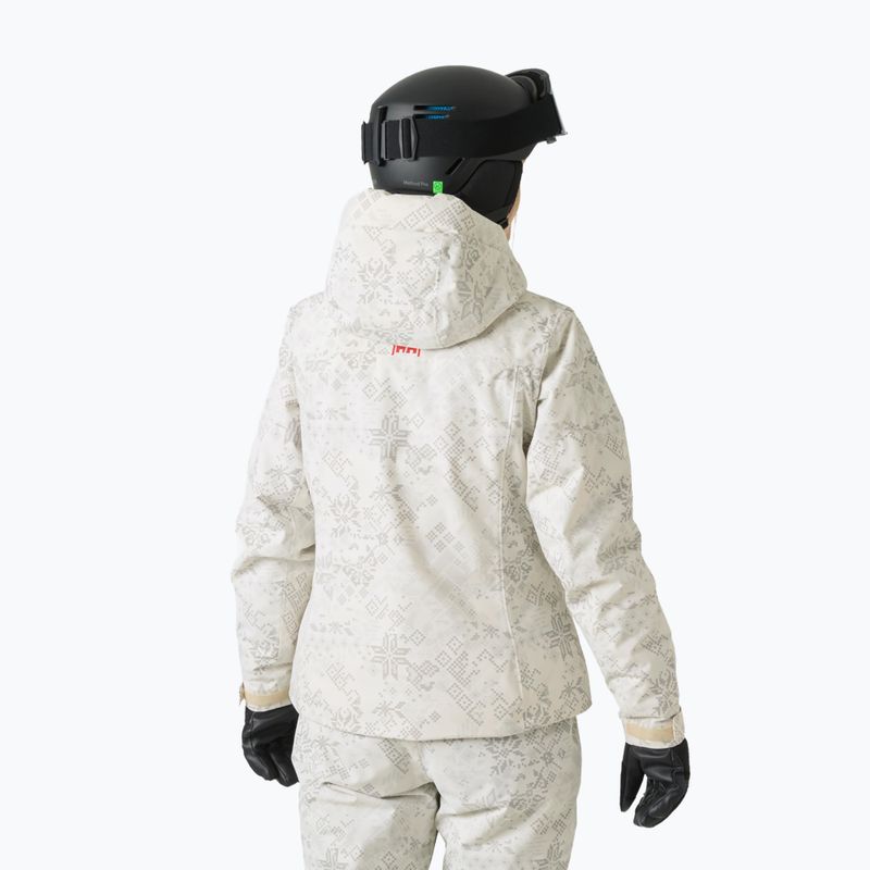 Дамско скиорско яке Helly Hansen Valdisere 3.0 cream new nordic aop 2