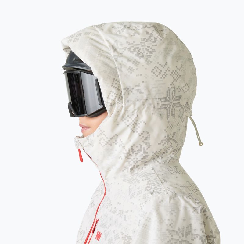 Дамско скиорско яке Helly Hansen Valdisere 3.0 cream new nordic aop 3